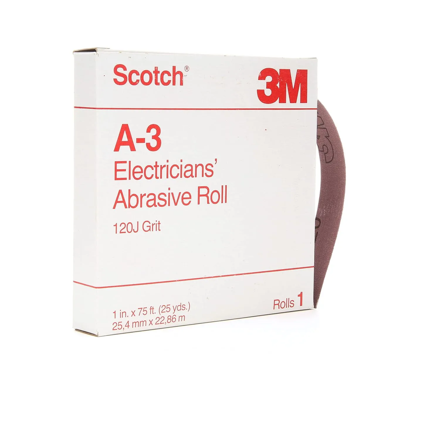 A-3 1X25 ELECTRICIANS ABRASIVE ROLL (120J)