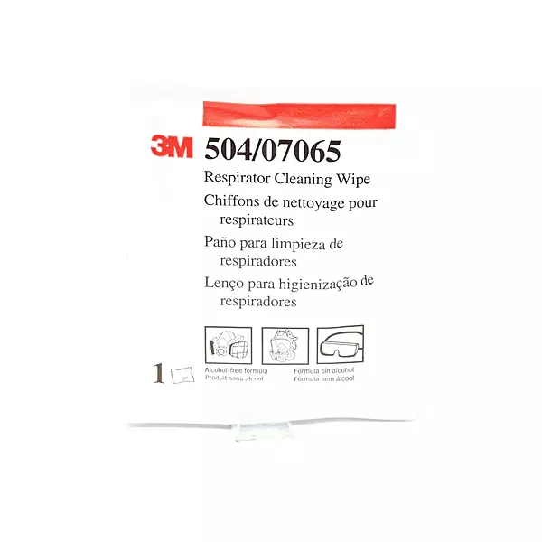 3M 50051131070658 504 Alcohol-Free Respirator Cleaning Wipes 504 (Pack of 100)