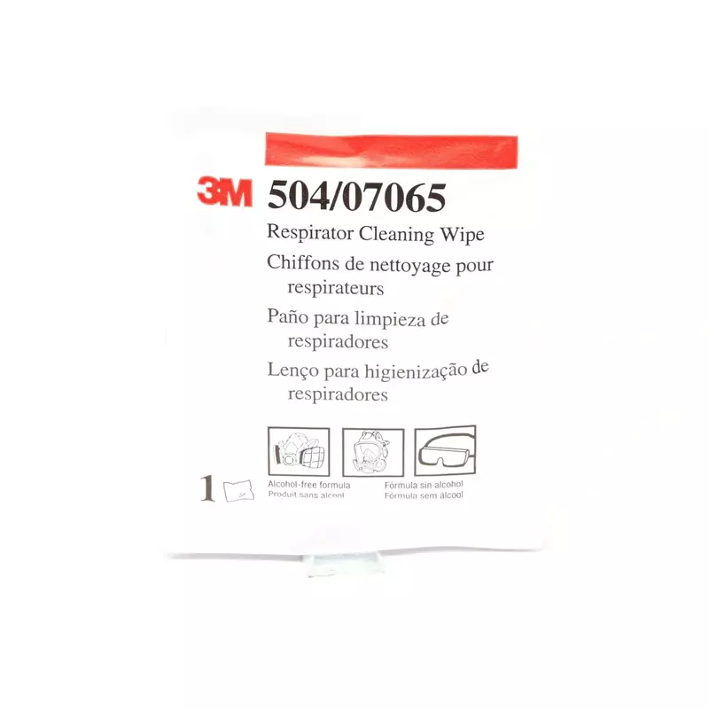 3M 50051131070658 504 Alcohol-Free Respirator Cleaning Wipes 504 (Pack of 100)