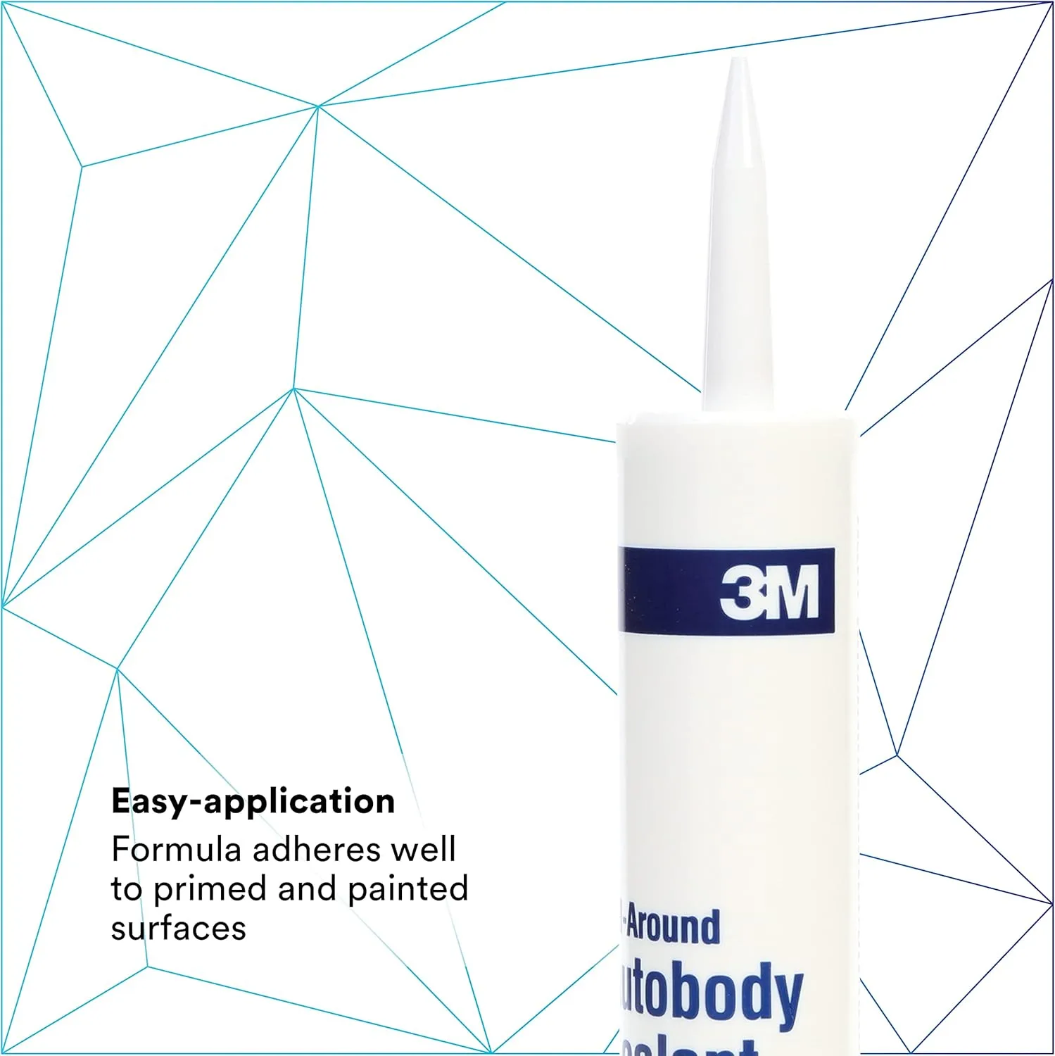 3M All-Around Autobody Sealant, 08500, 10 fl oz Cartridge, White