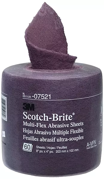 3M Non-Woven Aluminum Oxide Roll - 8 in x 20 ft, Very Fine (Purple)