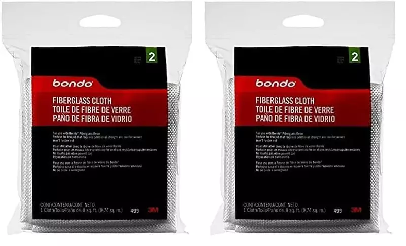 3M Bondo Fiberglass Cloth, 8 Sq Ft, Paintable, Use with Bondo Fiberglass Resin for Strong Waterproff Repairs