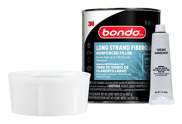 Bondo Bondo-Hair Long Strand Fiberglass Reinforced Filler, 00762, 1 Quart