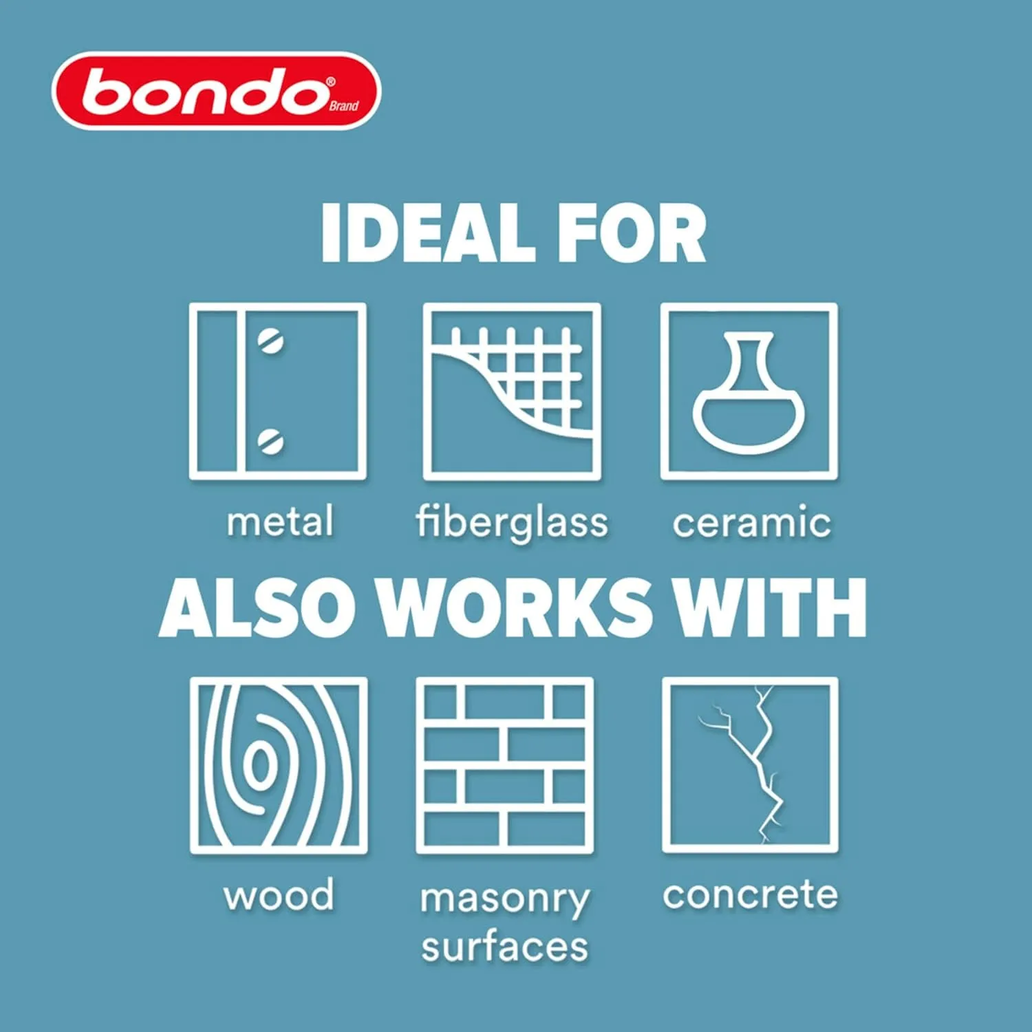 Bondo Bondo-Hair Long Strand Fiberglass Reinforced Filler, 00762, 1 Quart
