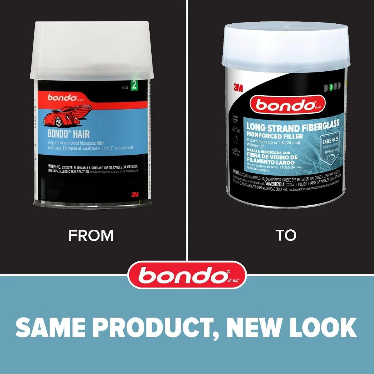 Bondo Bondo-Hair Long Strand Fiberglass Reinforced Filler, 00762, 1 Quart