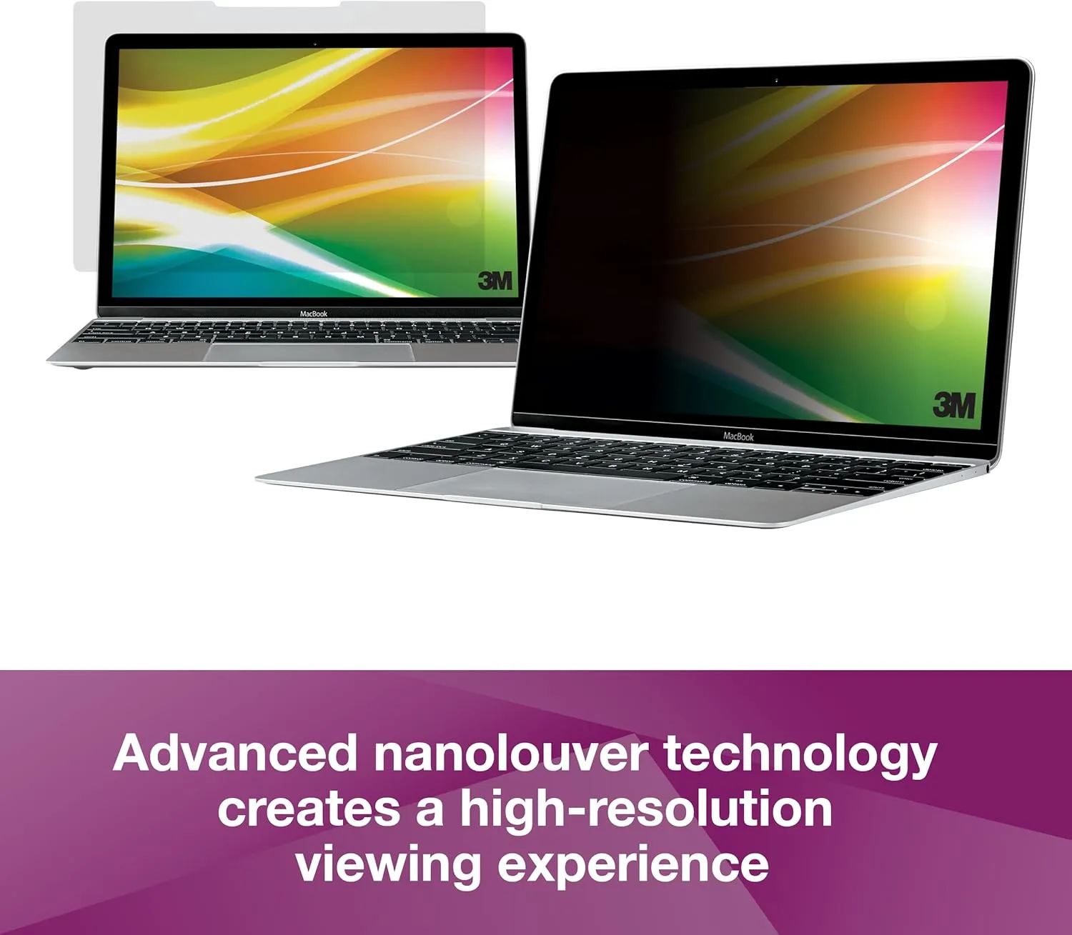 3M Bright Screen Privacy Filter for Apple MacBook Air 13 M2-M3