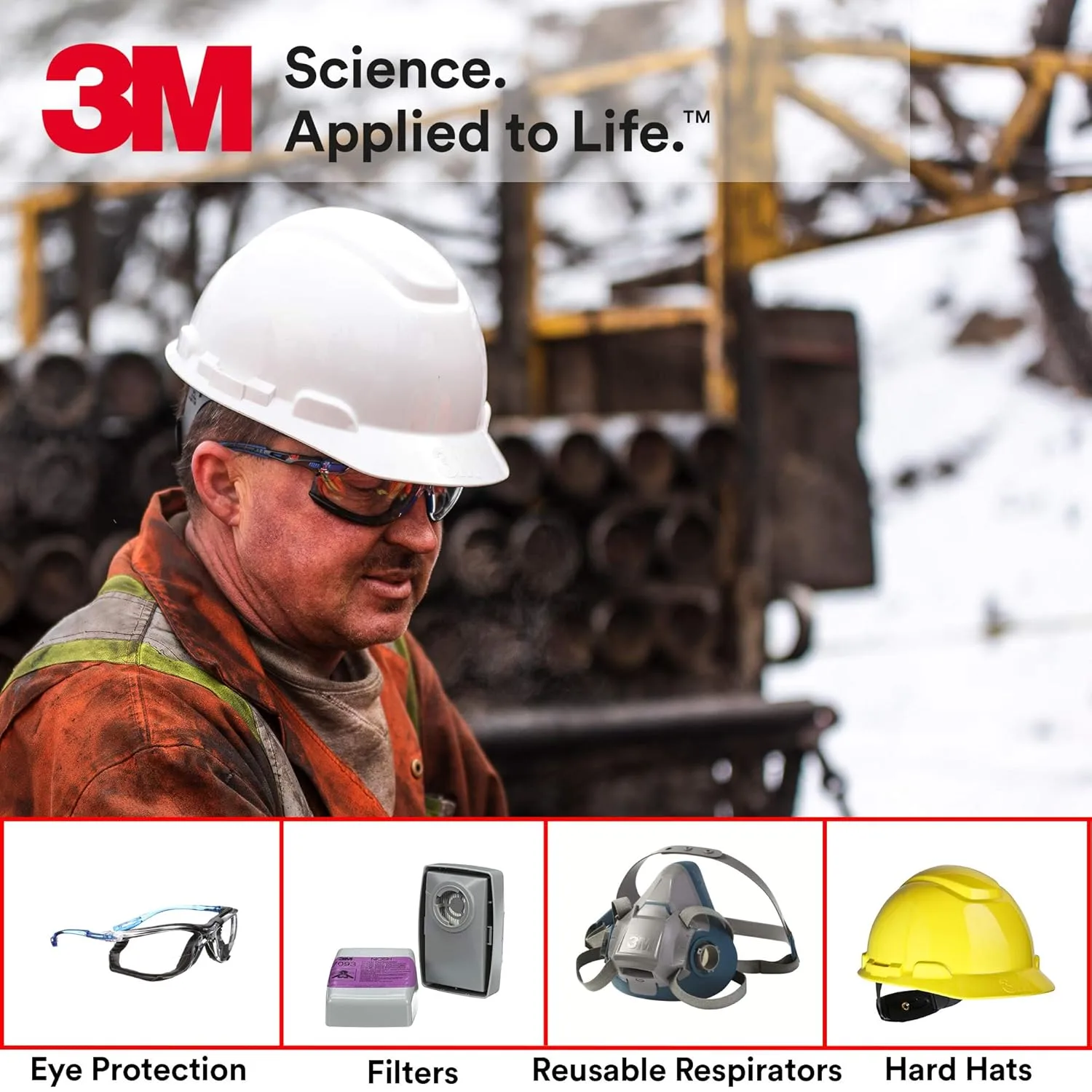 3M Safety Glasses, Virtua, 1 Pair, ANSI Z87, Unisex, Indoor/Outdoor Clear Hard Coat Lens, Clear Frame