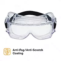 3M Centurion Safety Impact Goggle 452AF, 40301-00000-10 Clear Anti-Fog Lens, Pack of 1