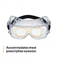 3M Centurion Safety Impact Goggle 452AF, 40301-00000-10 Clear Anti-Fog Lens, Pack of 1