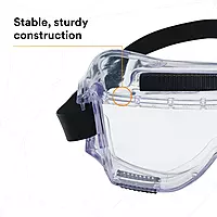 3M Centurion Safety Splash Goggle 454, 40304-00000-10 Clear Lens, 1 Pair