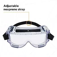 3M Centurion Safety Splash Goggle 454, 40304-00000-10 Clear Lens, 1 Pair