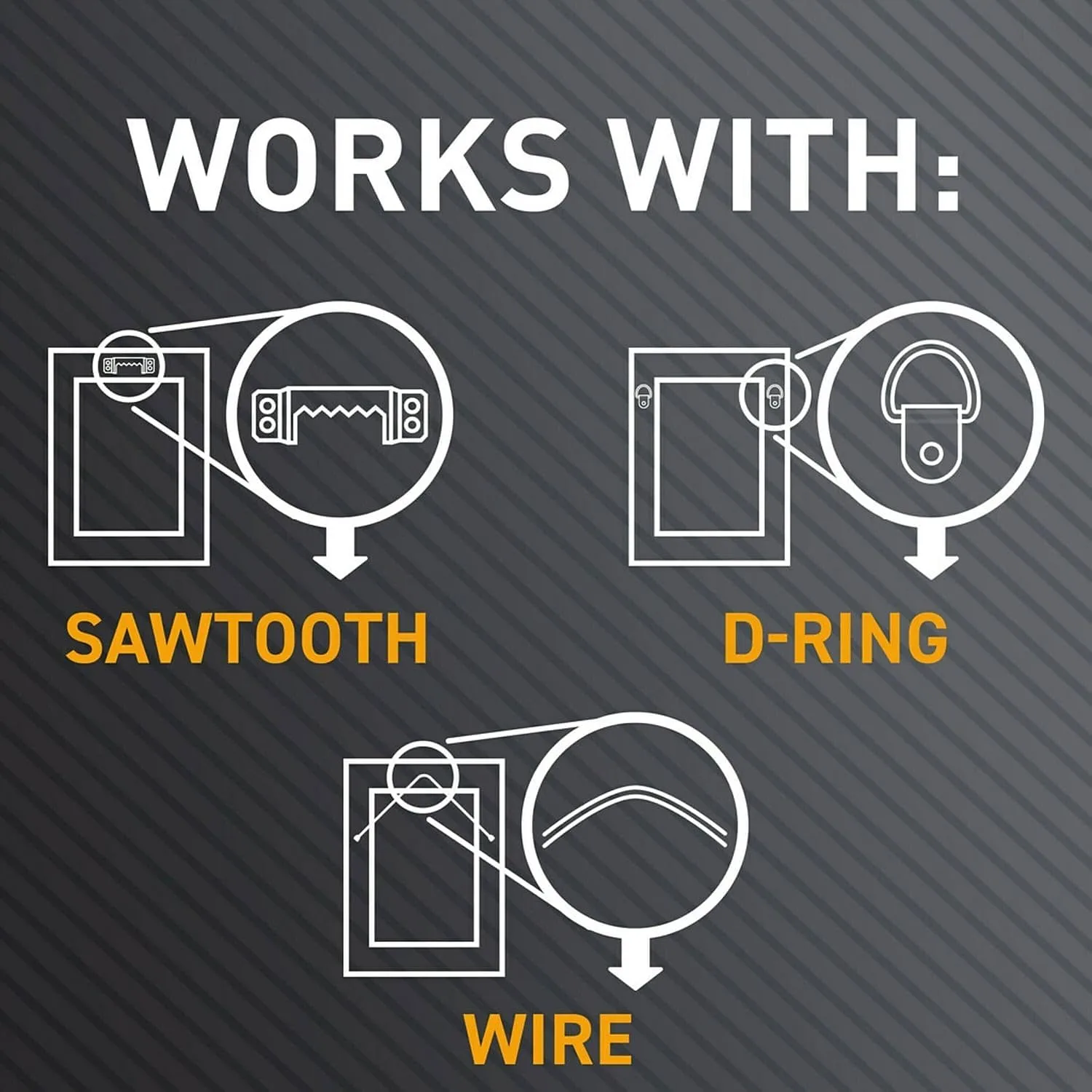 3M CLAW Drywall Picture Hanger, 45 lb Capacity, 3 Pack