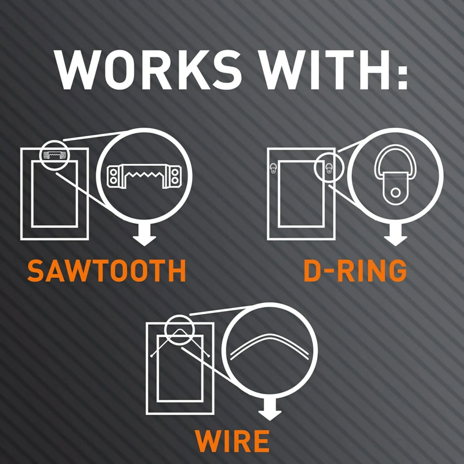 3M CLAW 65 lb. Drywall Picture Hanger with Spot Marker, Gray, 2 Hangers, 2 Spot Markers