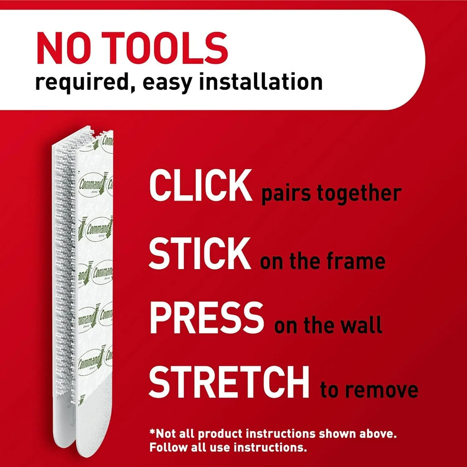 Command Picture Hanging Strips, 12 Pairs (8 Large, 4 Medium) - White, Damage-Free Hanging