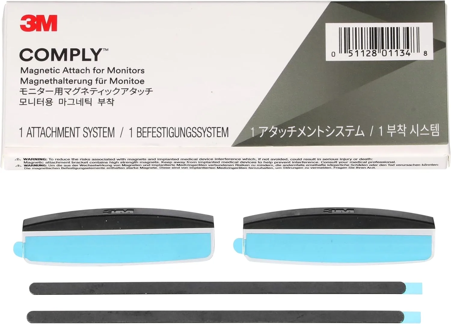 3M COMPLY Magnetic Attach for Monitors Kit (COMPLYMG)