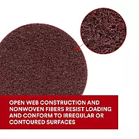 Cubitron Surface Conditioning Disc for Sanding – Metal Surface Prep – Hook and Loop – Aluminum Oxide – Medium Grit