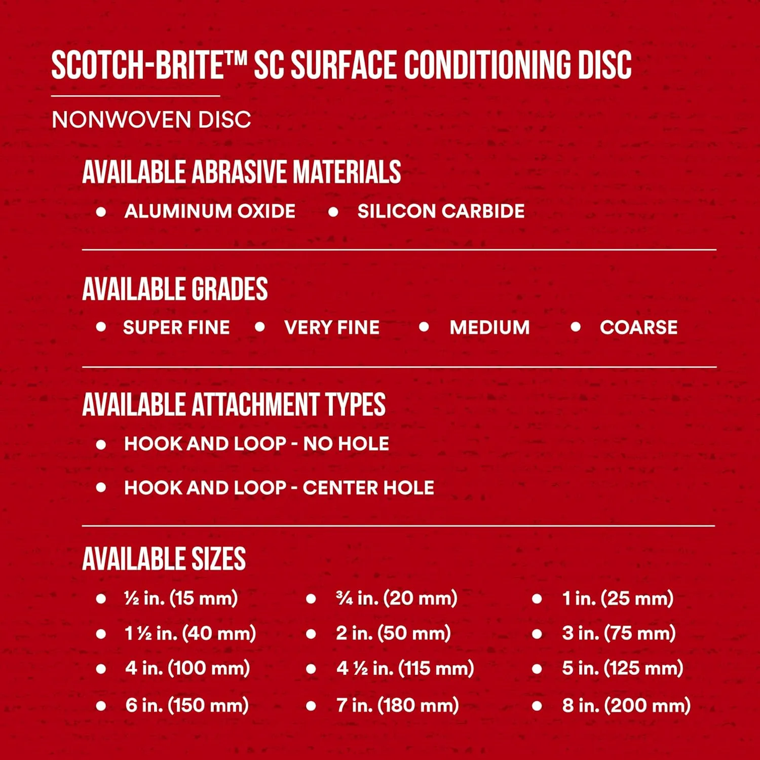 Cubitron Surface Conditioning Disc for Sanding – Metal Surface Prep – Hook and Loop – Aluminum Oxide – Medium Grit
