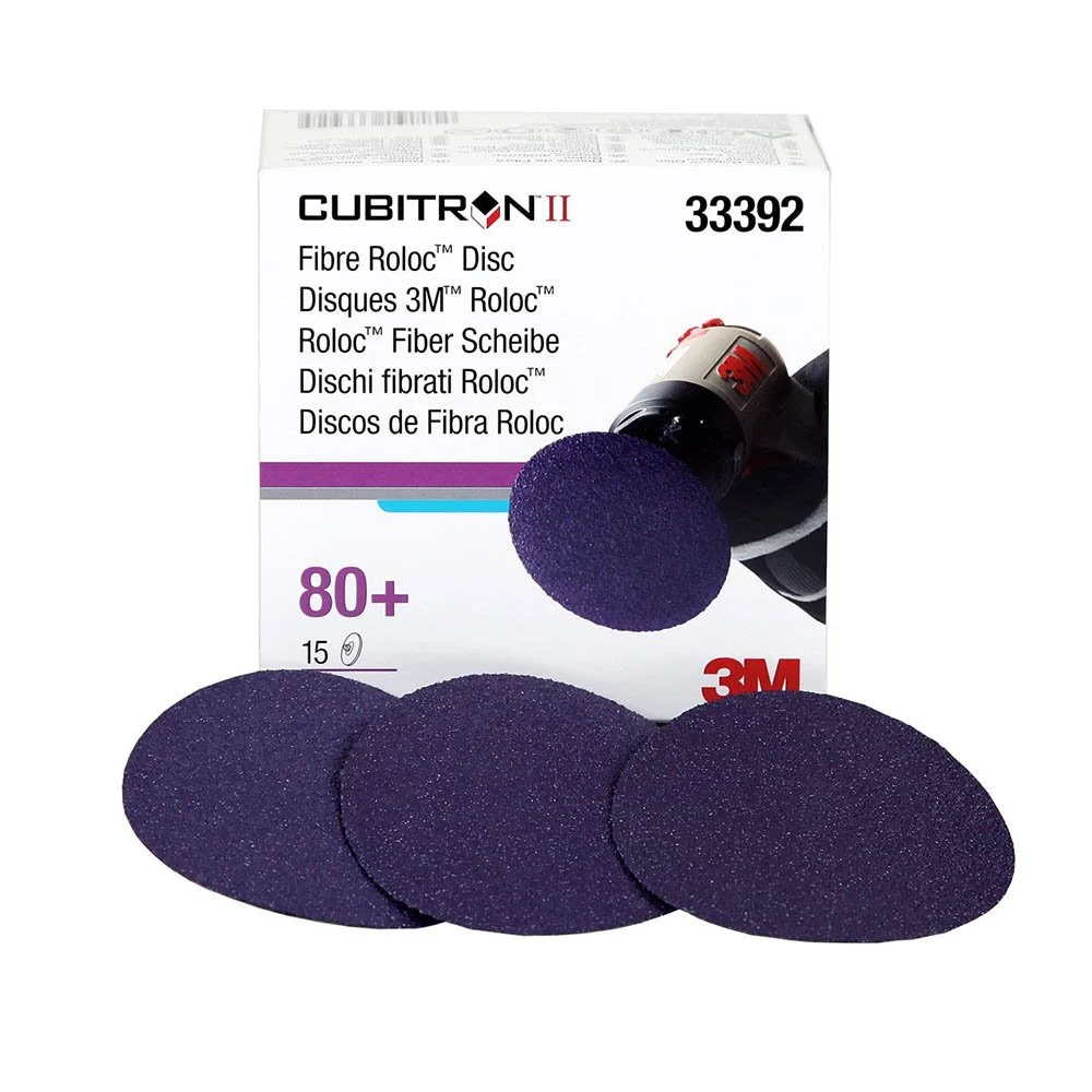 3M CUBITRON II FIBRE ROLOC 3 in. 80 Grit Disc (33392)