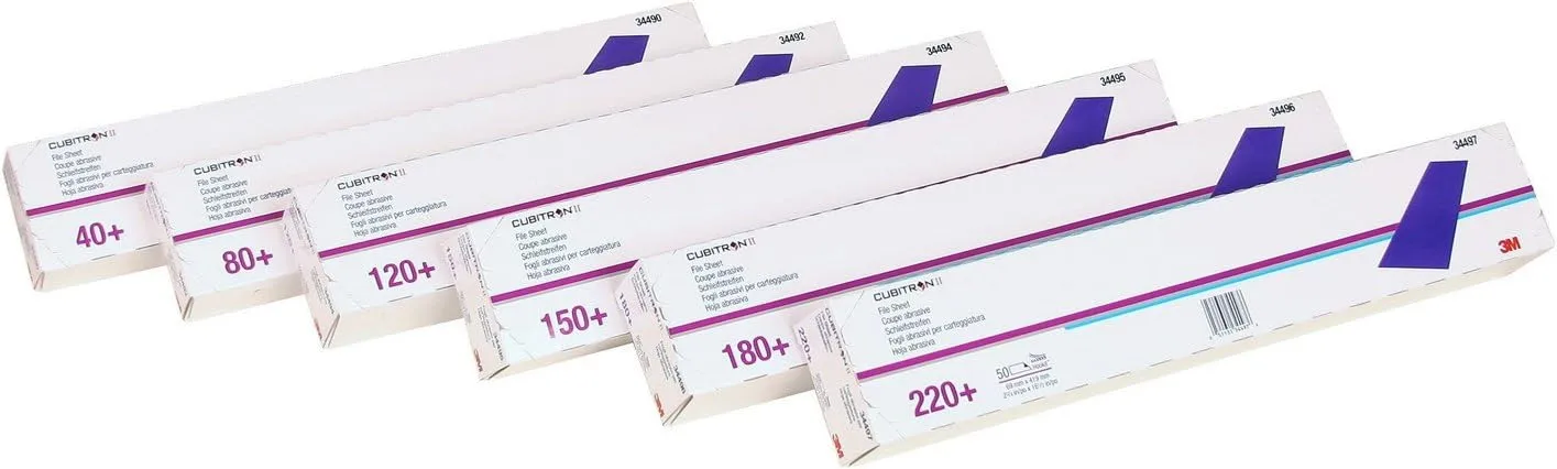 Cubitron II 34492 File Sheet (80+ File Sheet 2 3/4 in x 16 1/2 in File Sheet 25 Sheets/Box)