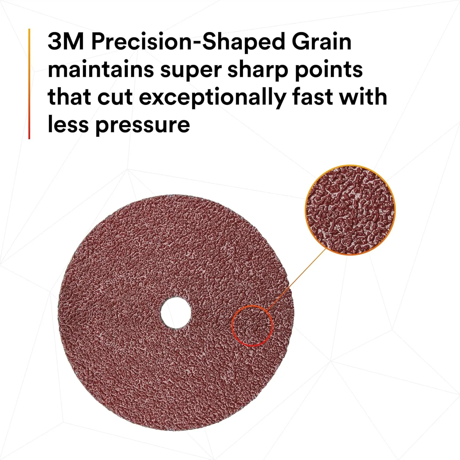 3M Cubitron II Fibre Disc 982C, 7 in TN Quick Change, 36+ Grit, Pack of 25