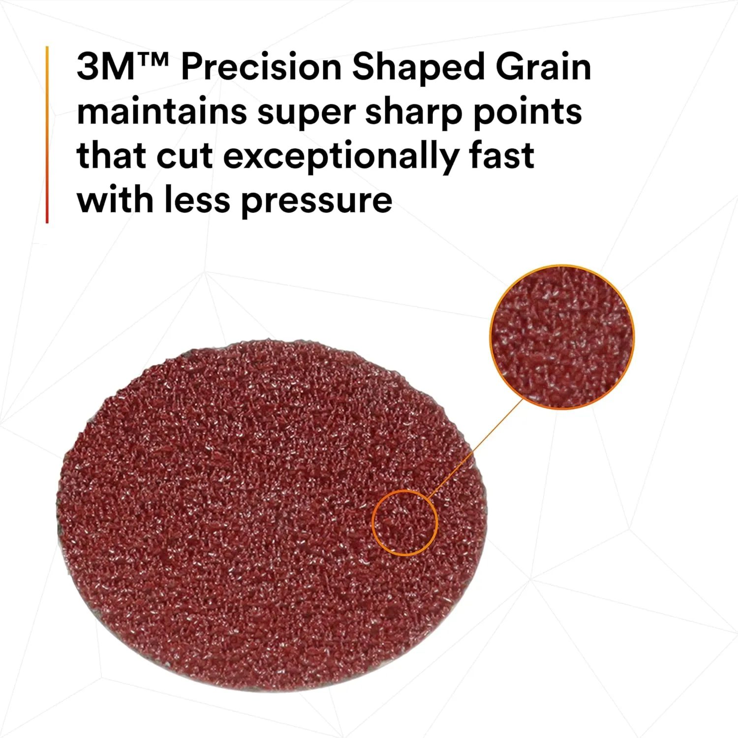 3M Cubitron II Roloc Fibre Disc 982C, 36+, TR, 4 in x NH, Die R400BB 36+ 4 in