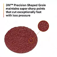 3M Cubitron II Roloc Fibre Disc 982C, 36+, TR, 4 in x NH, Die R400BB 36+ 4 in