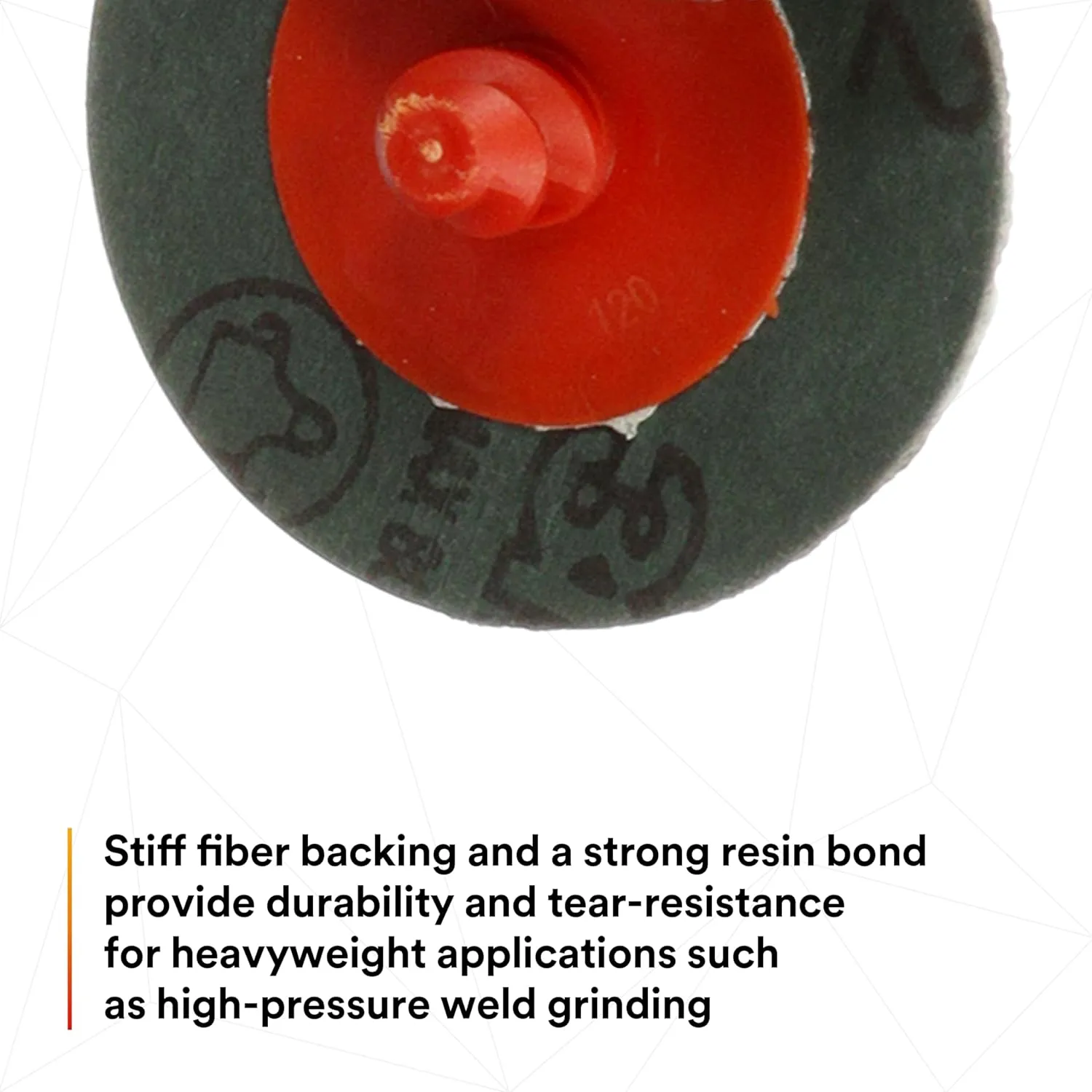 3M Cubitron II Roloc Fibre Disc 982C, 36+, TR, 4 in x NH, Die R400BB 36+ 4 in