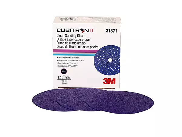 3M - Cubitron Ii Hookit Clean Sanding Disc 6 80 Grit (31371)