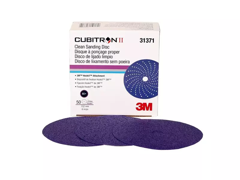 3M - Cubitron Ii Hookit Clean Sanding Disc 6 80 Grit (31371)