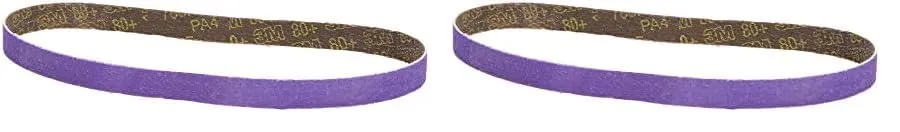 3M Cubitron II File Belt 33446, 80+ Grit, 1/2 in x 18 in, Pack of 20