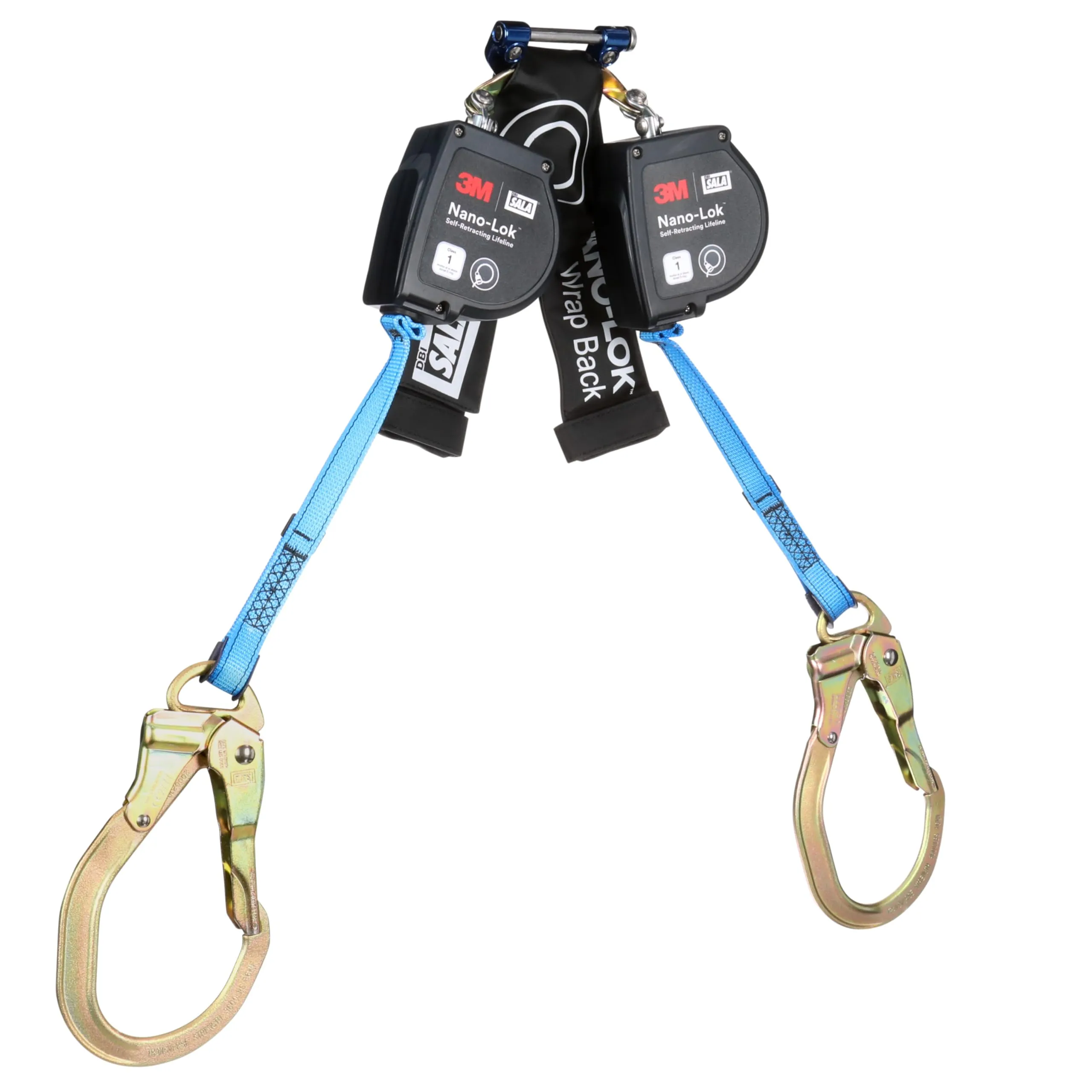 3M DBI-SALA Nano-Lok Self-Retracting Lifeline with Quick Connect 3100618, Web, Wrap Back, 8 ft.