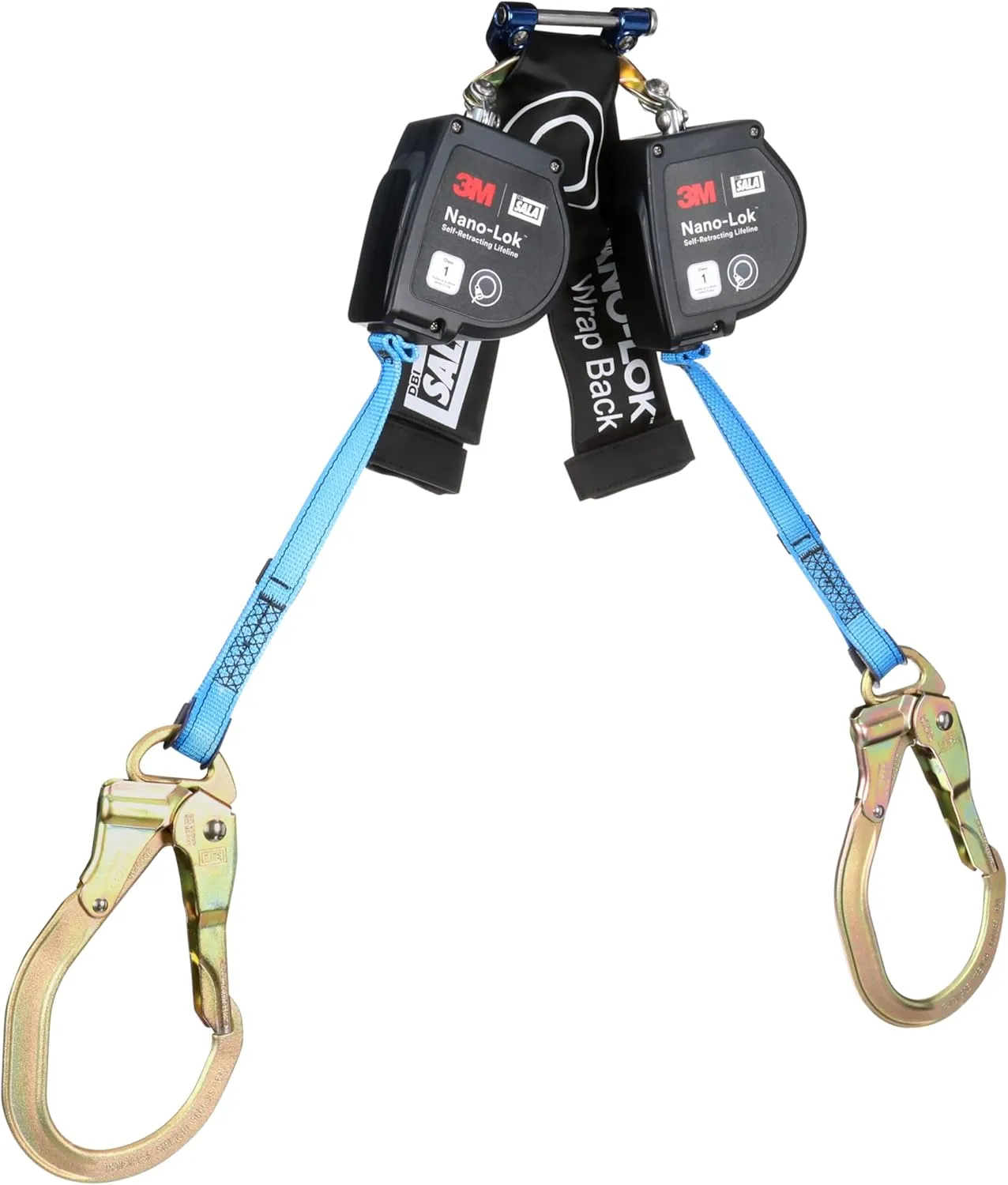 3M DBI-SALA Nano-Lok Self-Retracting Lifeline with Quick Connect 3100618, Web, Wrap Back, 8 ft.