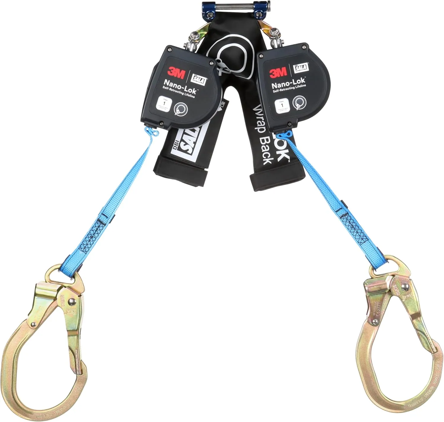 3M DBI-SALA Nano-Lok Self-Retracting Lifeline with Quick Connect 3100618, Web, Wrap Back, 8 ft.