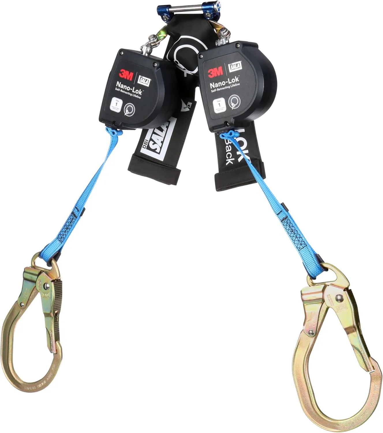3M DBI-SALA Nano-Lok Self-Retracting Lifeline with Quick Connect 3100618, Web, Wrap Back, 8 ft.