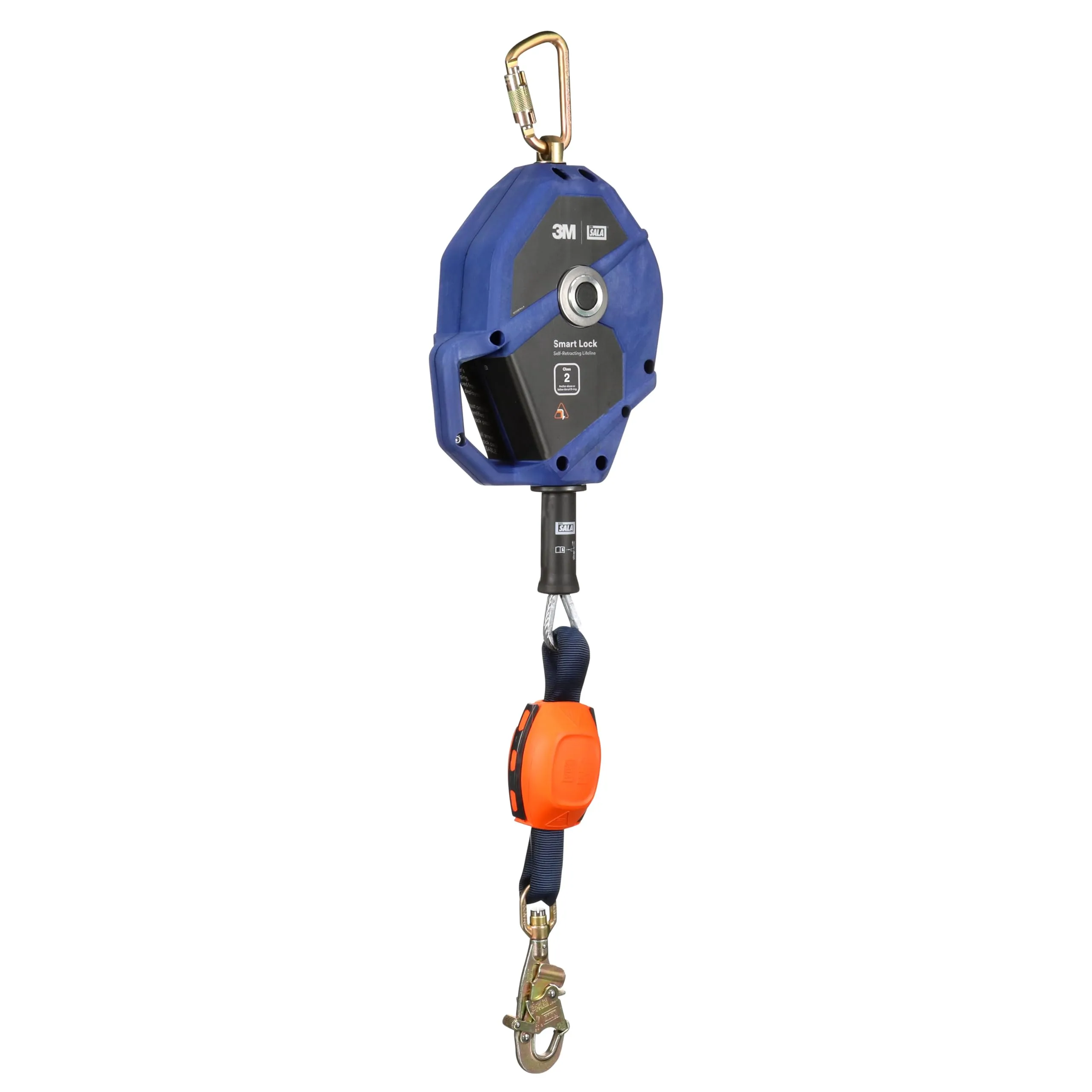 3M DBI-SALA Smart Lock Edge Modular Self Retracting Lifeline 3503881, Galvanized Cable, Steel Swivel Snap Hook, 30 ft