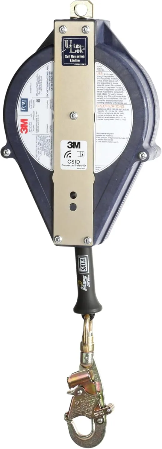 3M DBI-SALA Ultra-Lok Self-Retracting Lifeline 3503883 Rope 50 ft