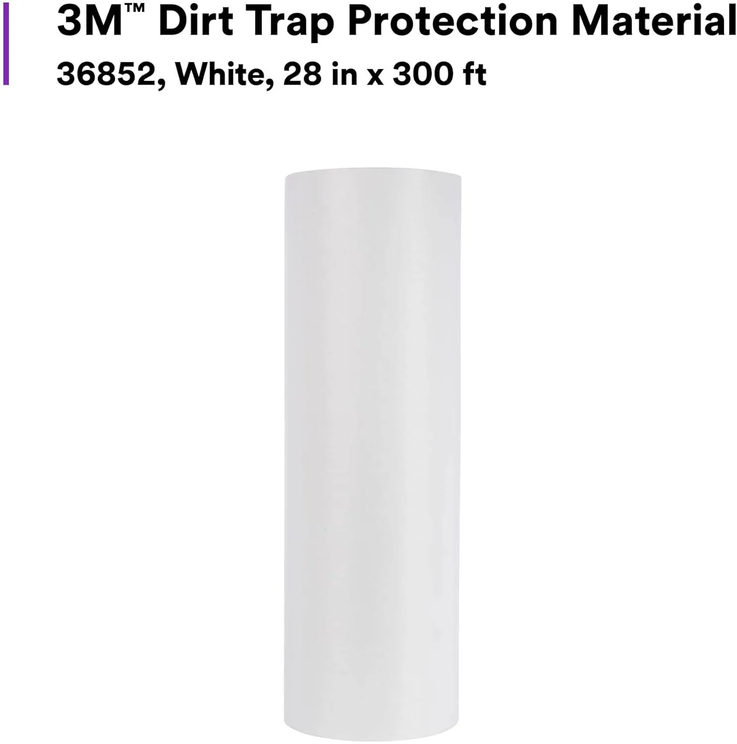 3M Dirt Trap Protection Material 36852, White Color, Nonwoven, Overspray Protection, Traps Dust And Debris, Clean