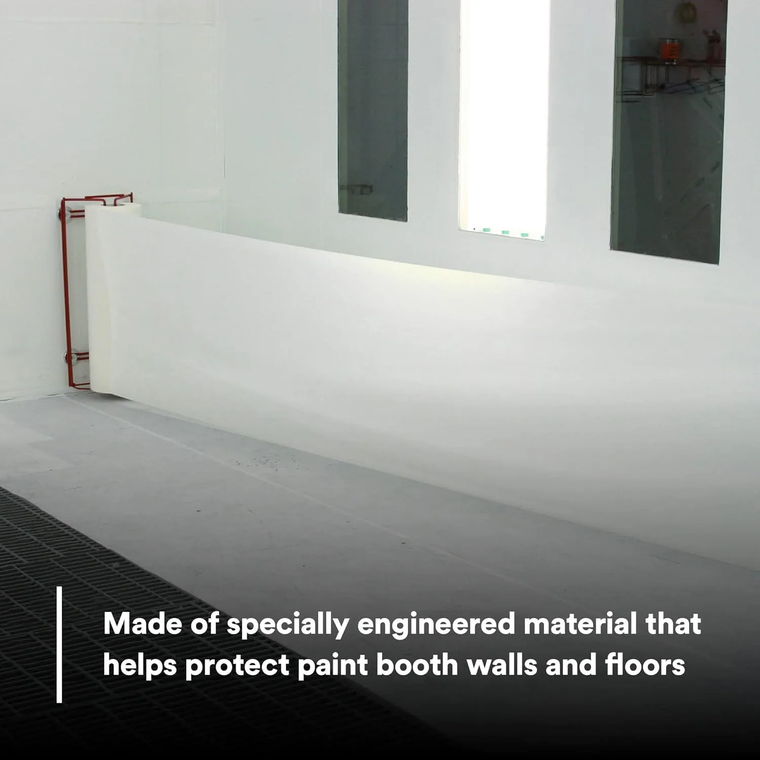 3M Dirt Trap Protection Material 36852, White Color, Nonwoven, Overspray Protection, Traps Dust And Debris, Clean