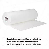 3M Dirt Trap Protection Material 36852, White Color, Nonwoven, Overspray Protection, Traps Dust And Debris, Clean
