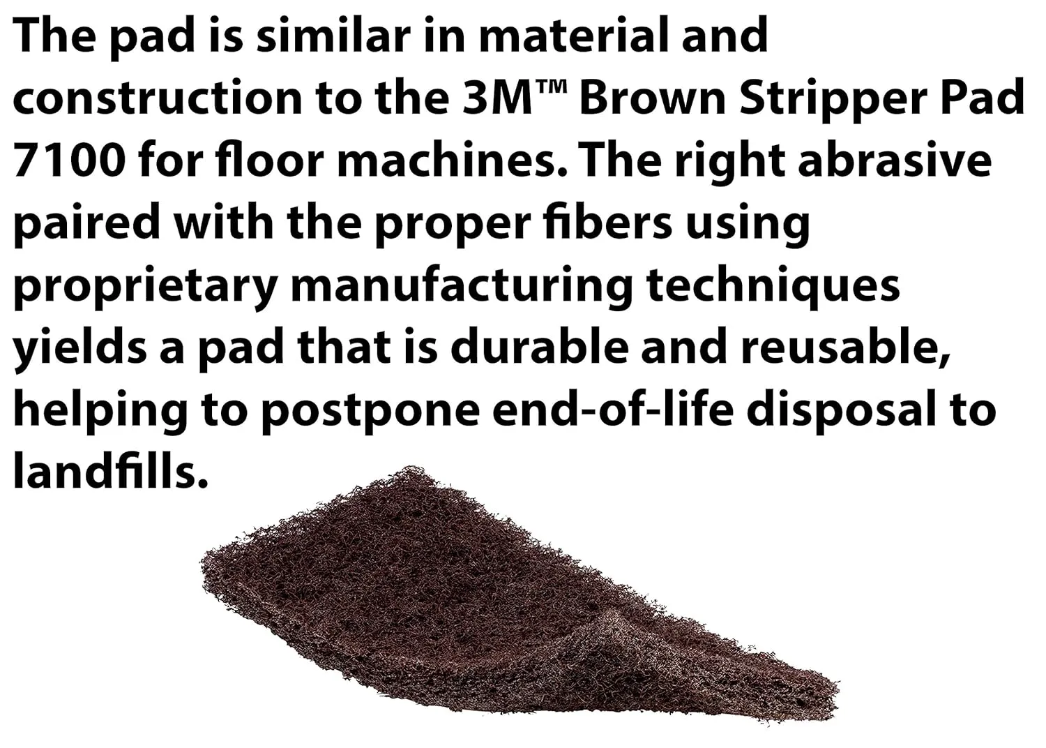 3M Doodlebug Brown Scrub 'N Strip Pad 8541, 4.625 in x 10 in (20 count)