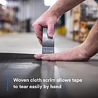 3M DT8 Industrial Strength Multi-Use Duct Tape, Silver, 1.88in x 60 yd x 8 mil Thickness – Professional Grade Adhesive