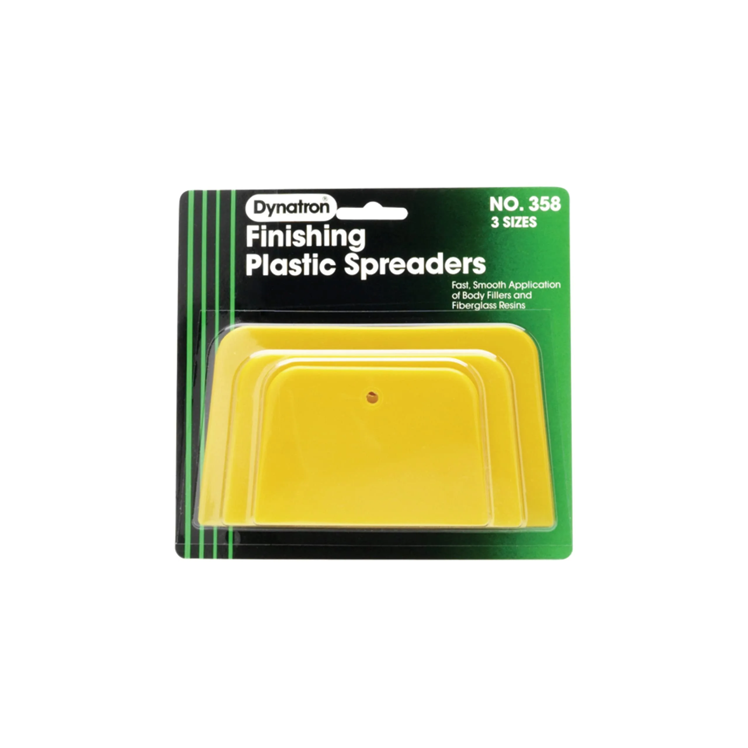 3M Dynatron 358 - 3-Pack Putty Spreaders (4, 5, 6 in) for Fillers & Caulks