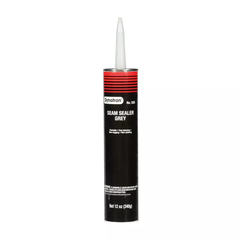 3M Dynatron Auto Seam Sealer Caulk, 550, Grey Color, Permanently Elastic, Fast-Skinning, Non-Staining, Non-Sagging