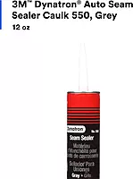 3M Dynatron Auto Seam Sealer Caulk, 550, Grey Color, Permanently Elastic, Fast-Skinning, Non-Staining, Non-Sagging