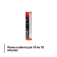 3M Dynatron Auto Seam Sealer Caulk, 550, Grey Color, Permanently Elastic, Fast-Skinning, Non-Staining, Non-Sagging