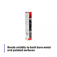3M Dynatron Auto Seam Sealer Caulk, 550, Grey Color, Permanently Elastic, Fast-Skinning, Non-Staining, Non-Sagging