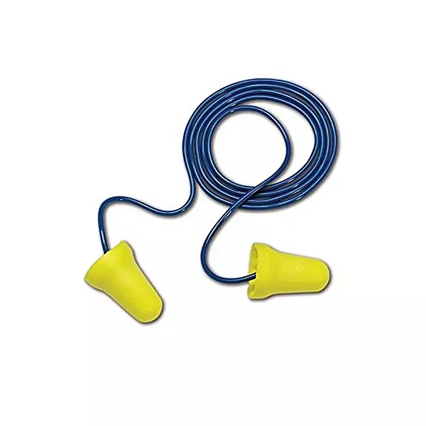 3M E-A-R E-Z-Fit Earplugs 312-1222, Corded, Poly Bag