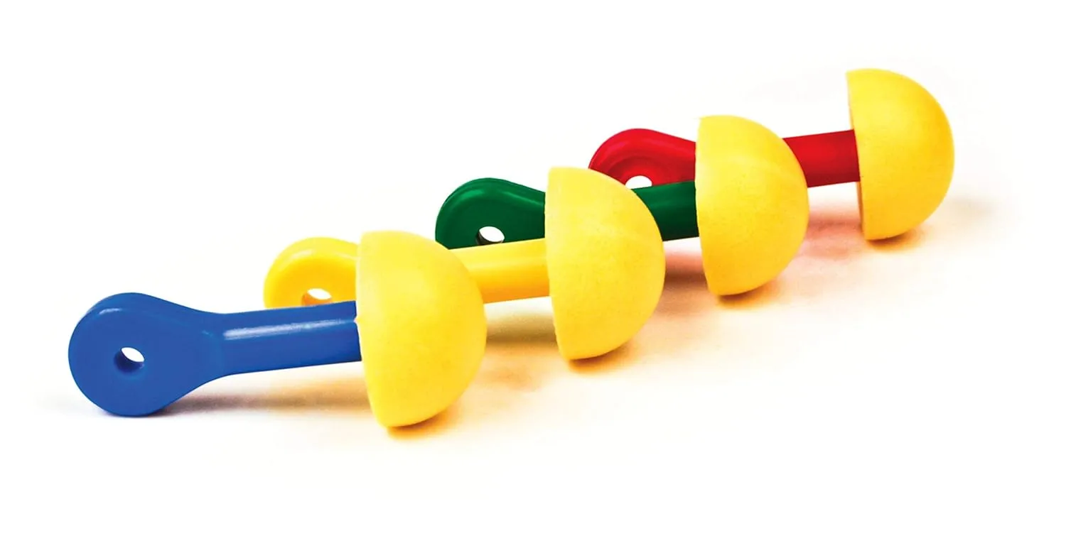 3M E-A-R EXPRESS Pod Plugs Earplugs 321-2200, Uncorded, Assorted Color Grips, Pillow Pack, Pack of 100