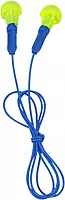 3M E-A-R Push-Ins Earplugs 318-1001, Corded, Poly Bag 100-Pair Yellow/ Blue 100 Pair (Pack of 1)