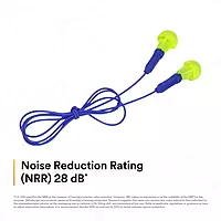 3M E-A-R Push-Ins Earplugs 318-1001, Corded, Poly Bag 100-Pair Yellow/ Blue 100 Pair (Pack of 1)